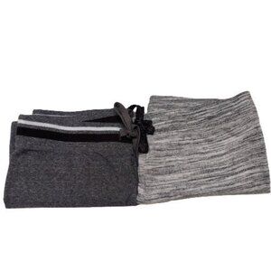 Perfectly Soft Lot Of 2 Prefect Jogger Skinny Pants Drawstring Cotton Large Gray